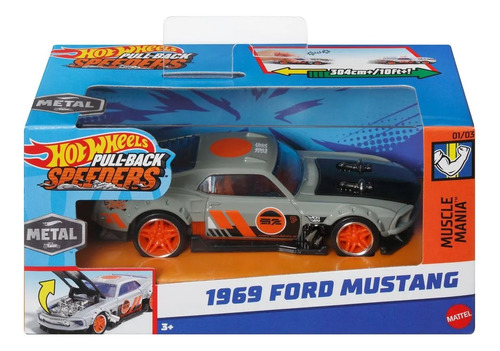 Ford Mustang Speeders Hot Wheels Metal Motor Friccion