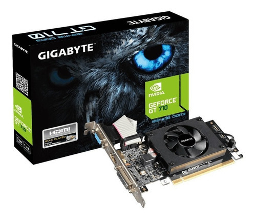 Placa De Video Gt 710 1 Gb Vga Hdmi Gigabyte Nvidia Geforce