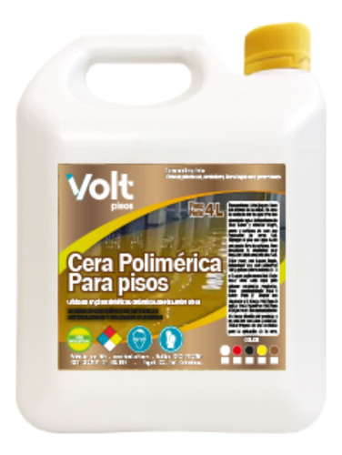 Cera Polimerica Pisos Amarillos - L a $17490