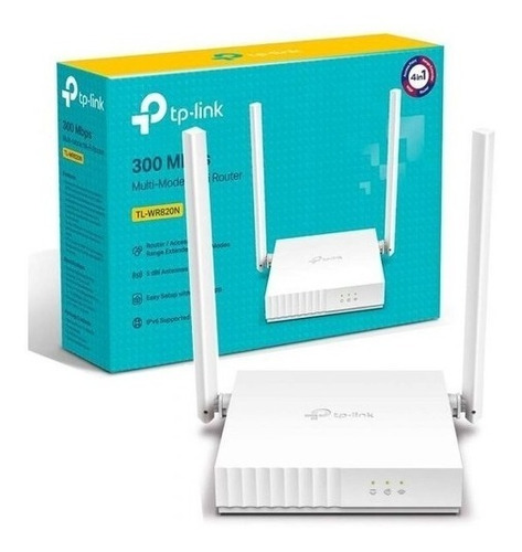 Router Inalambrico Wifi 2 Antenas Tp-link Tl-wr820n 300mbps 