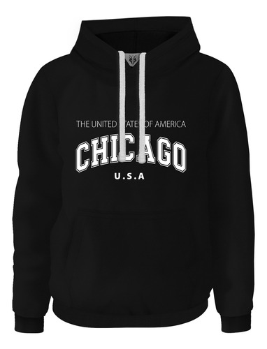 Hoodie Buzo Buso Saco Chicago Usa