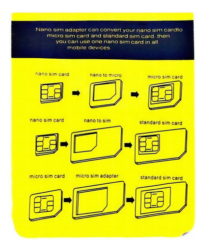 Adaptador de tarjeta micro SIM 3x1 Nano Chip, mini, con llave