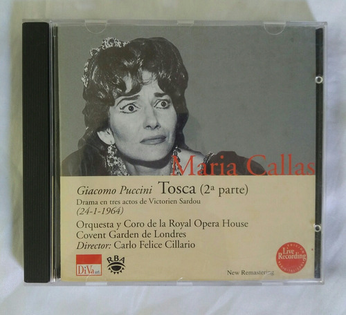 Maria Callas Giacomo Puccini Tosca Cd Original