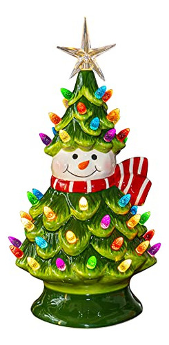 11 Pulgadas  Árbol De Navidad De Cerámica, B099j6dy1j1