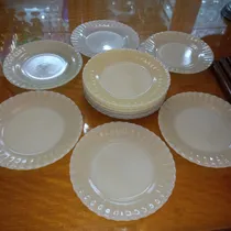 Comprar Antiguos Platos Postre Vidrio Rigopal 15unid Impecables N752
