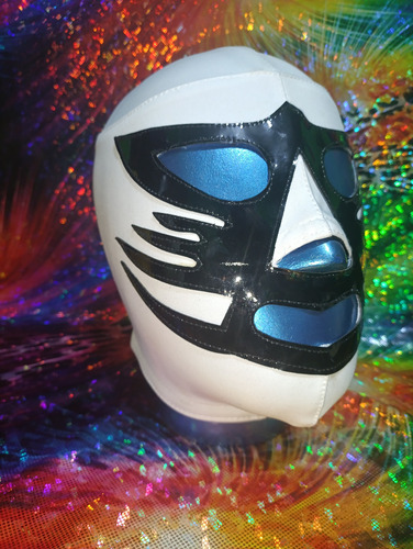Mascara Luchador Tigre Canadiense Semiprofesional Blanco