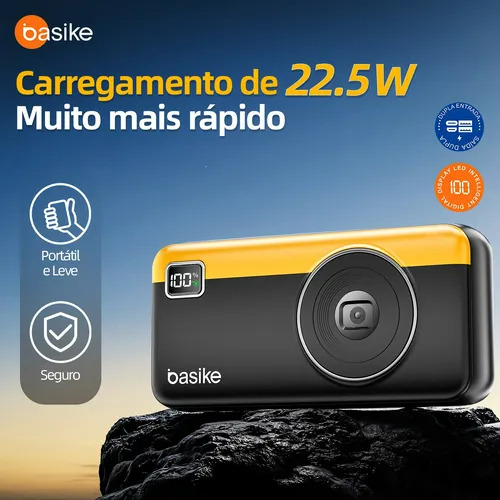 Power Bank 20000mah Carregador Portátil Super Rápido 22.5w 5 Portas Usb De Entrada/saída Usb/tipo C,carregador Portátil Power Bank Rapido Compatível Ios E Android,preto
