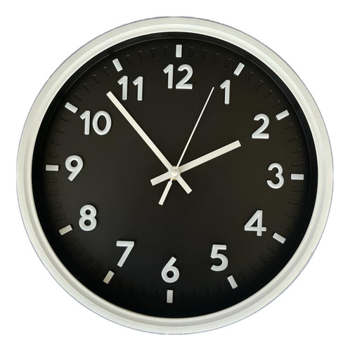 Relógio De Parede Grande 30cm Decorativo Moderno Silencioso