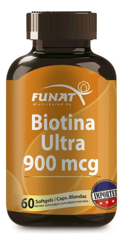Biotina Ultra 900mcg 60caps - Unidad a $467