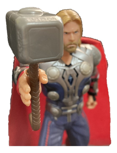 Imagem 4 de 6 de Boneco Thor Com Martelo Vingadores Marvel Heroi Com Som