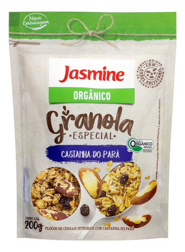 Granola Jasmine Sem Gluten Especial castanha-do-pará em pouch 200 g