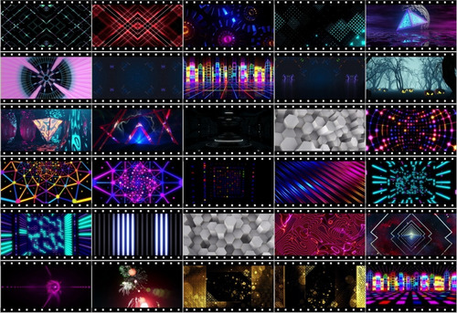A2104 - 30 Loops Efeitos Resolume Efeitos Grandvj Painel Led