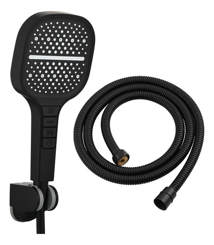 Ducha Negra Con Manguera Y Asiento De Ducha, Portátil Cordli