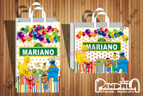 Bolsitas Para Sorpresitas Plaza Sésamo X10