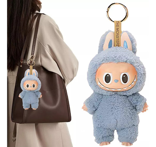 Labubu Macaroon Monstruo Muñeca Peluche Llavero Niños Regalo...a...1pc
