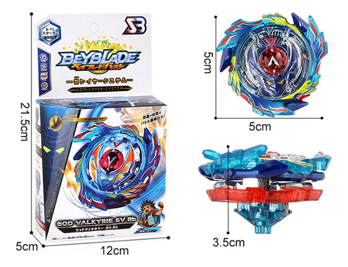 Top With Beyblade God Valkyrie. 6v.rb B-73 4d Transmitter