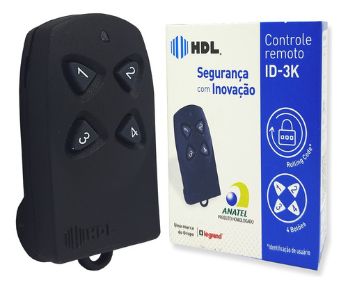 2pcs Controle Remoto Hdl Portão Eletrônico 433mhz Nxt90 Novo