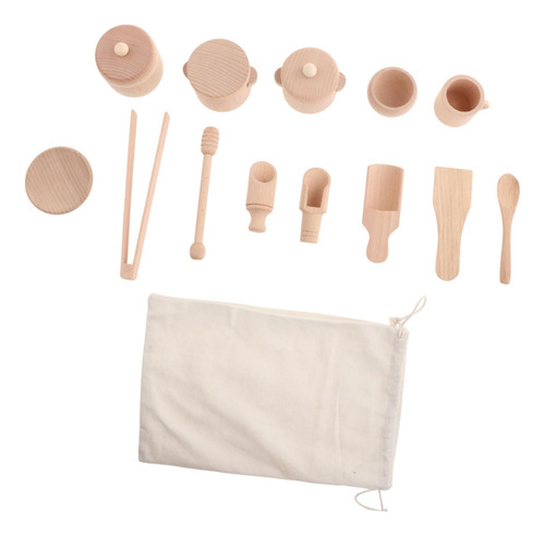 Juego De Té De 13 Piezas Juego De Té De Toy De Madera De