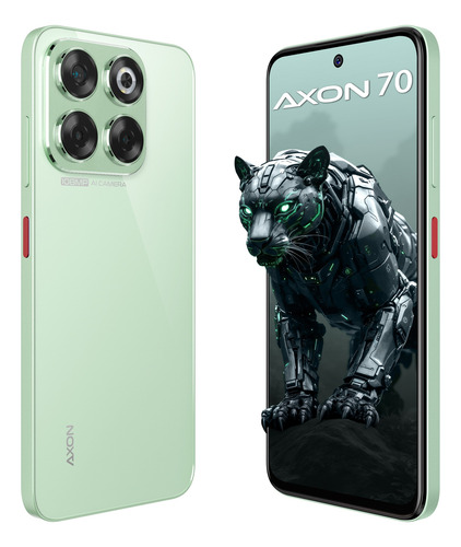 Zte Smartphone Axon 70 Verde 6.7 120hz, Cámara 108mp Y 256gb+16gb Ram(6gb+10gb Dimámica), Batería 5000mah Carga Rápida, Android 14 Verde