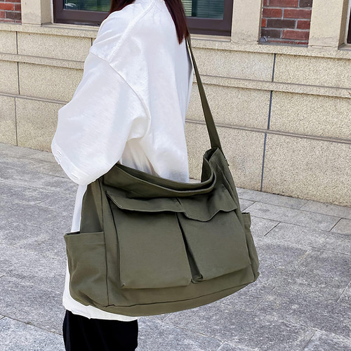 Lasszone Bolso Bandolera Bandolera De Lona Para Hombres Y Mu