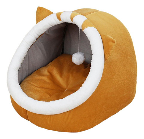 Cama Para Gatos, Cueva, Camas Para Mascotas, Gato Amarillo S