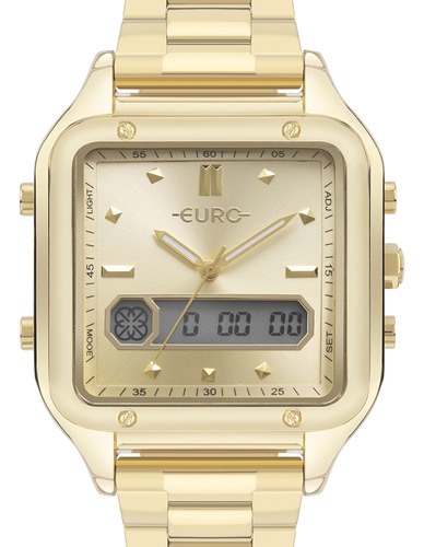 Relógio Euro Feminino Fashion Dourado Eubj3890aat 4d