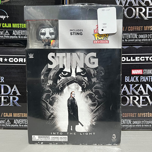 Funko Pocket Pop Keychain Wwe Sting Into The Light 3 Dvd Set (Usado)