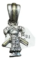 Comprar Dije Nena, Niña, Hija! Plata Y Oro Con Circonias. Tuset.
