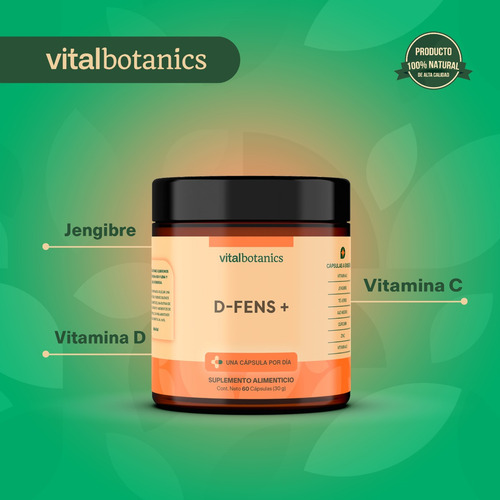 Multivitaminico Vitamina C, Vit D, Ajo, Jengibre 60 Caps Sabor Sin sabor
