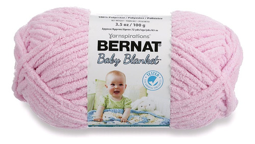 Bernat Baby Blanket Yarn, 3.5oz, Super Bulky 6 Gauge - Rosa 