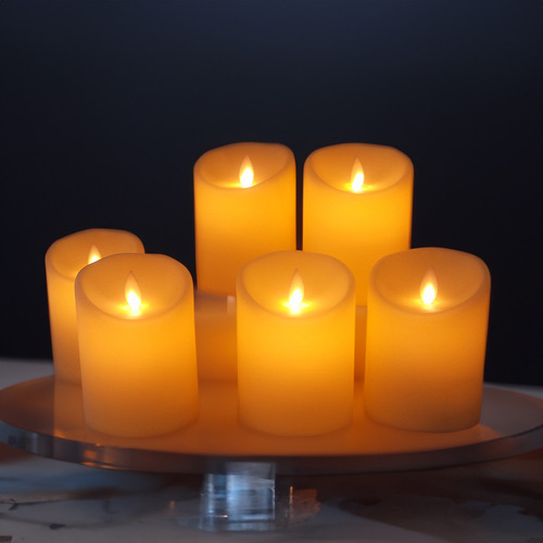 Juego De 3 Luces Led Eléctricas Sin Llama Recargables Por Us