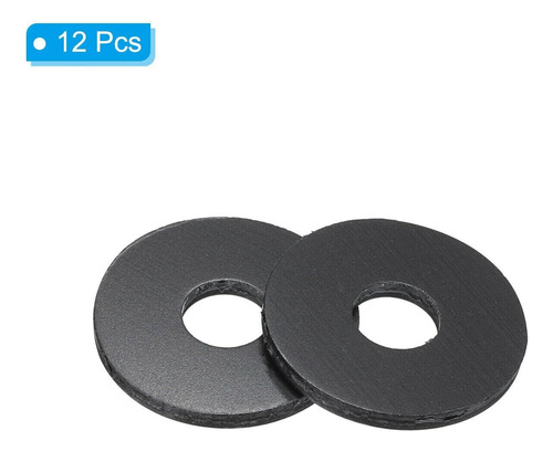 12pçs M6 Arruela Plana De Nylon 6mm Id 17mm Od 1.5mm Junta