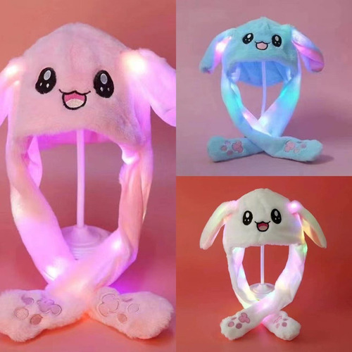 * A Gorro De Felpa Padres E Hijos Luminoso Y Con Orejas