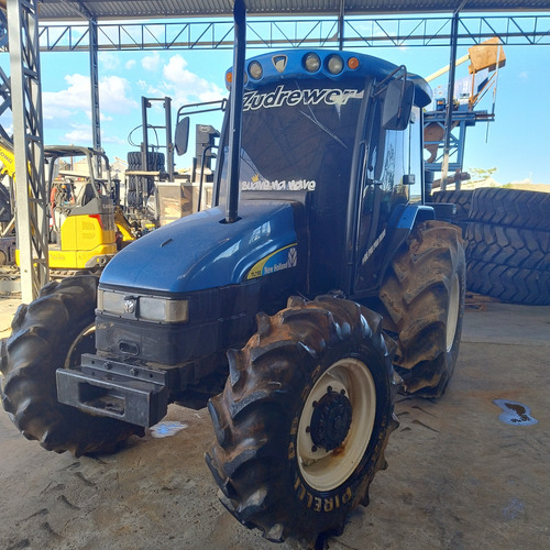 Trator New Holland Tl75e, Ano 2011, 4x4, Cabine Com Ar.