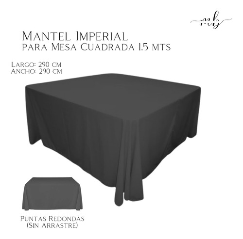 24 Manteles Imperiales Para Mesa Cuadrada 2.90 Mts Fucsia