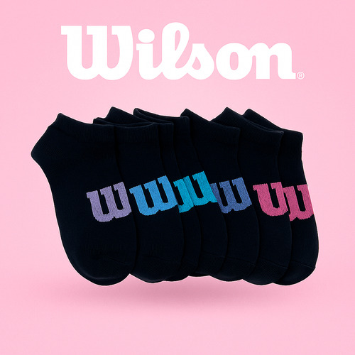 Calcetas Para Dama Negras Wilson 10 Pares Negro Liso 23-25