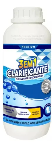 Clarificante 3 Em 1 Indicado Para Todas Piscinas 1 Litro