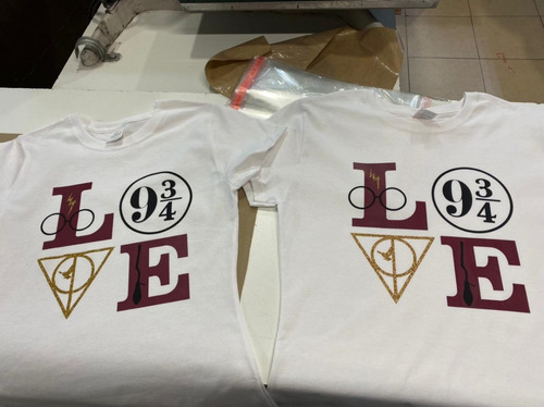 Playera Blanca Harry Potter Love