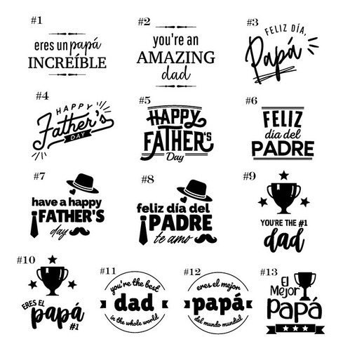 Caja Mdf 3mm Grabada 16 Divisiones Regalo Para Papá