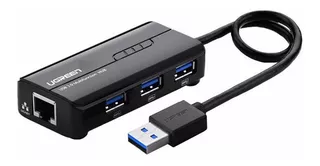 Hub Usb 3.0 Ugreen Gigabit Ethernet 1000 Mbps 3x Usb 3.0