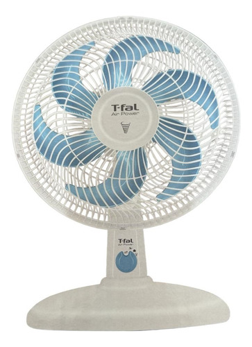 Ventilador T-fal Pedestal Air Power Blanco Piso Mesa Silenci Cantidad De Aspas 6 Aspas Azul Diámetro 35 Cm Frecuencia 60 Material De Las Aspas Plástico