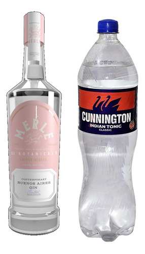 Gin Merle London Dry 750ml + Tonica Cunnington 1.5l - Combo