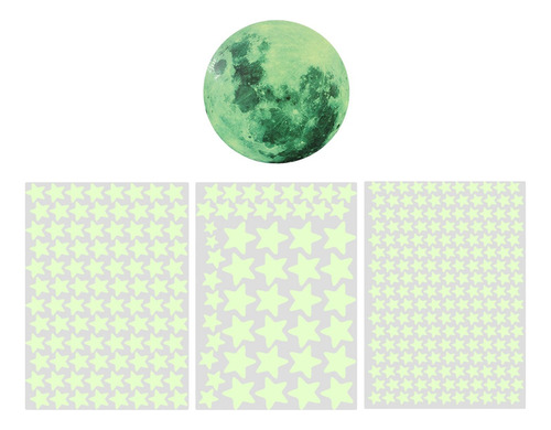 334 Pegatinas De Pared De Estrellas Que Brillan En La