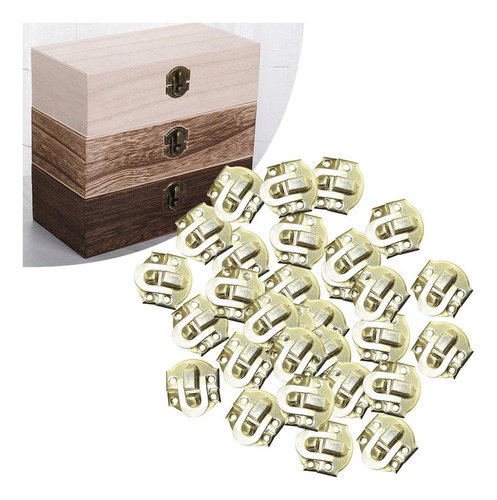 . Caja De Hebilla Joyas Caja De Madera Cerradura De 2cmx2cm