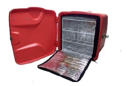 Caja Delivery 40x40x60 + Bolso Térmico C/ Reja + Mascara Fac