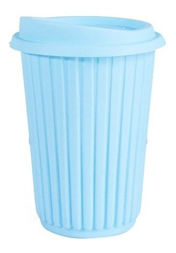 Imagen 3 de 8 de 50 Vasos Rallado Tapa Térmico Pastel 270ml Bpa Free