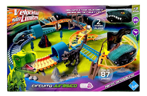 Pista De Autos Dino Truck Circuito Jurásico El Duende Azul