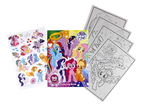 Crayola My Little Pony Coloring Book Stickers Gift