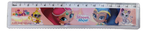 Regla 15cm Shimmer & Shine Original Y Oficial Escolar