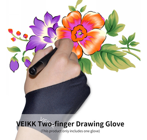 Guantes De Dibujo Mitten Veikk Glove Para Dibujar Con Dos De